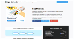 Desktop Screenshot of height-converter.com