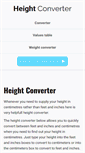 Mobile Screenshot of height-converter.com